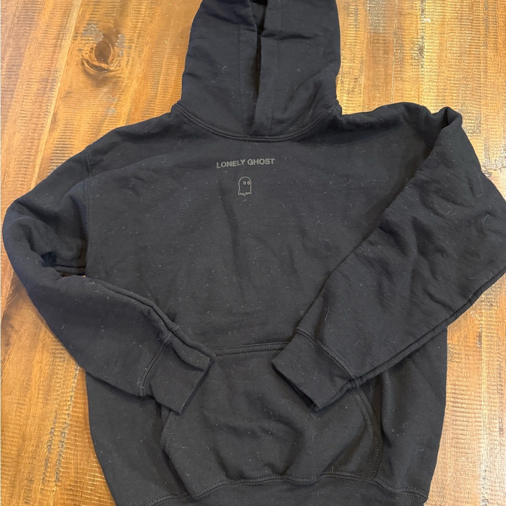 LONELY GHOST Classic Black Hoodie